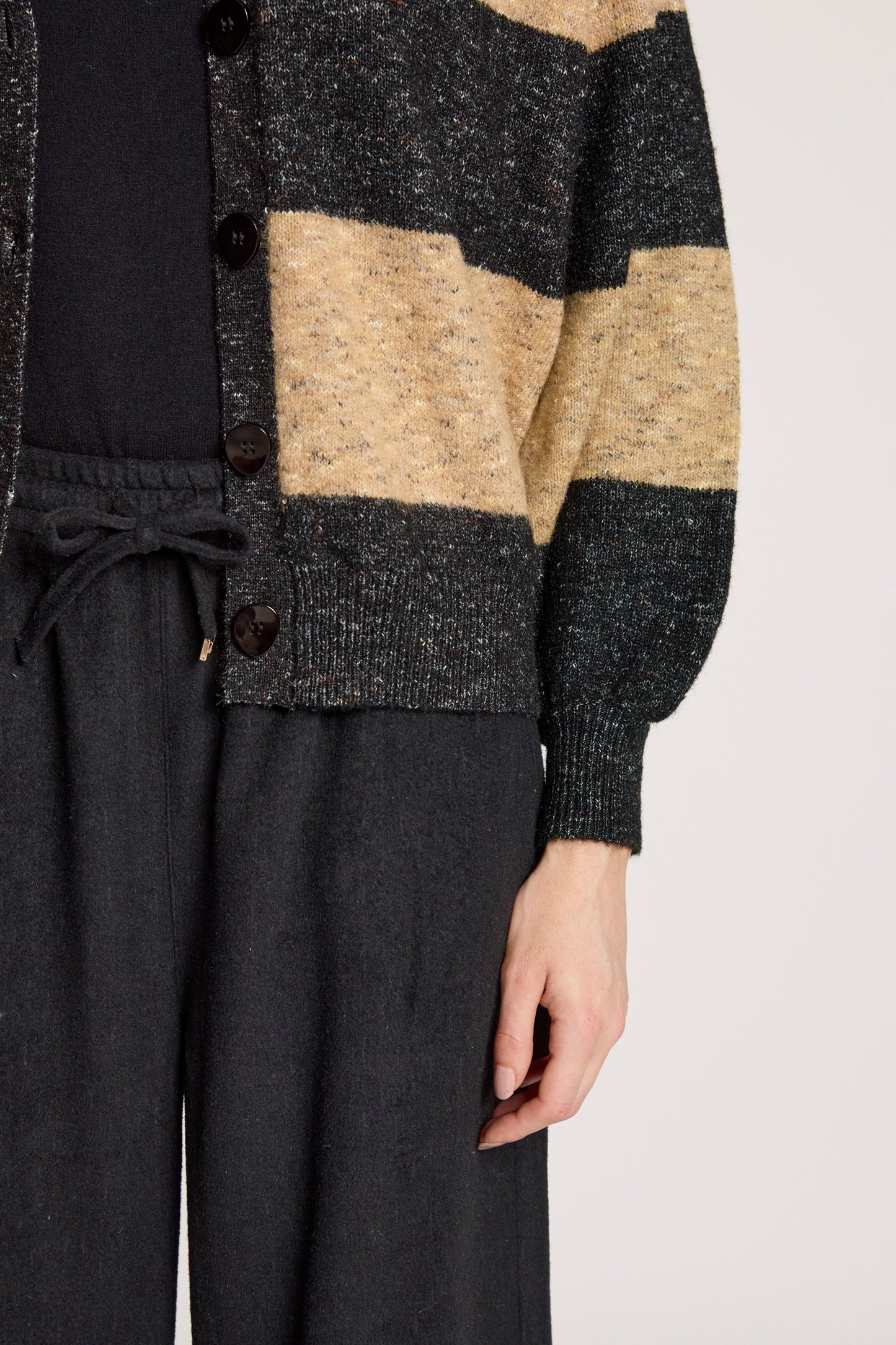 Zarda Cardigan from Eb+Ive - Mocha/Black