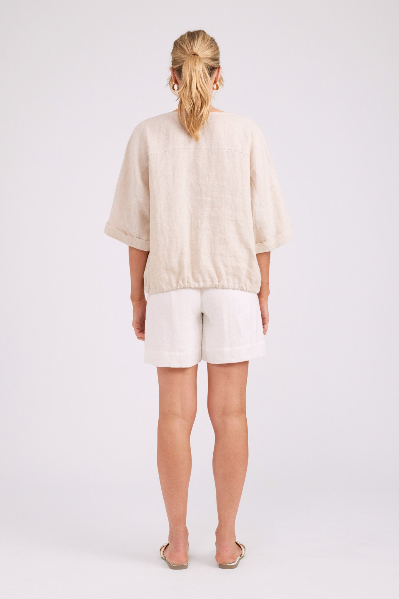 Studio Button Jacket/Top - Tusk