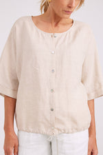 Studio Button Jacket/Top - Tusk