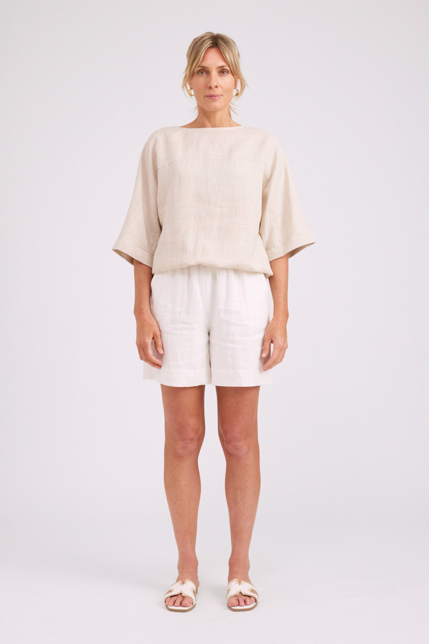 Studio Button Jacket/Top - Tusk
