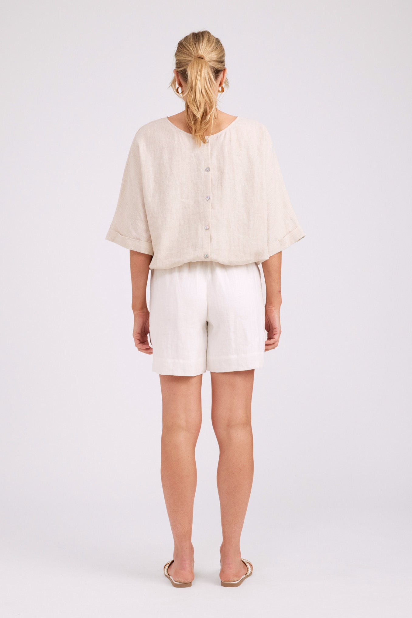 Studio Button Jacket/Top - Tusk