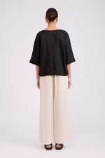 Studio Button Jacket/Top - Black