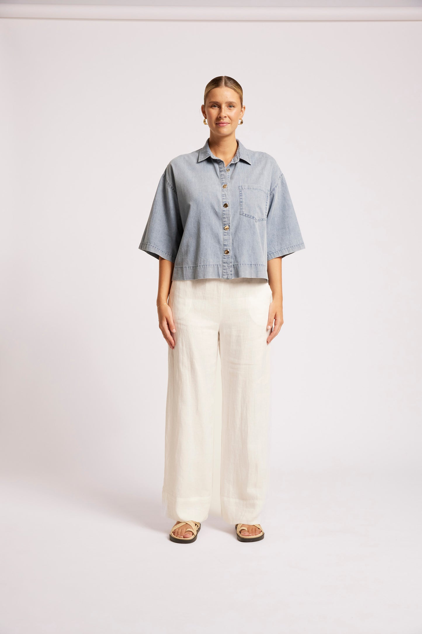 Roam Shirt from Eb+Ive - Denim