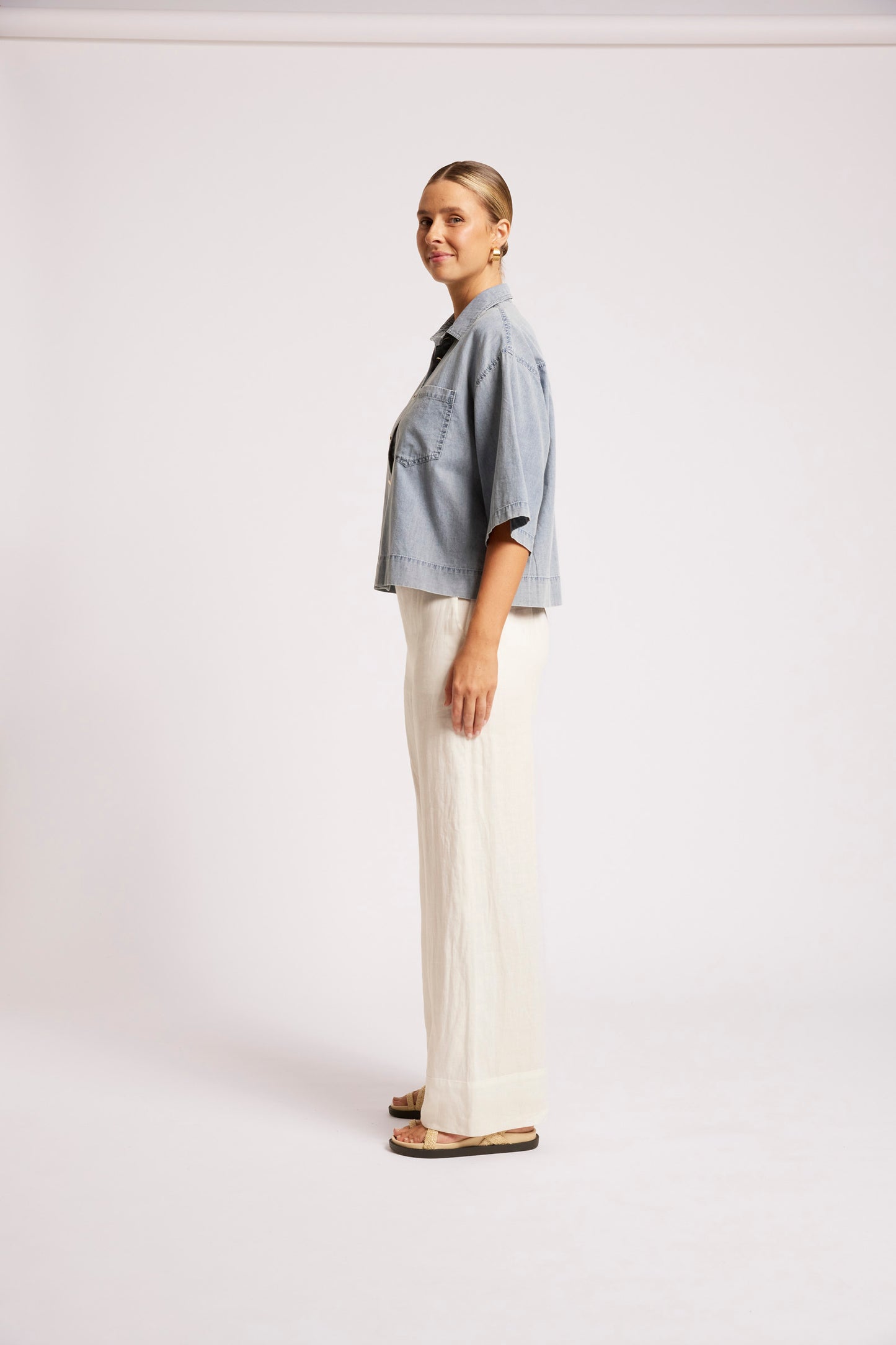 Roam Shirt from Eb+Ive - Denim