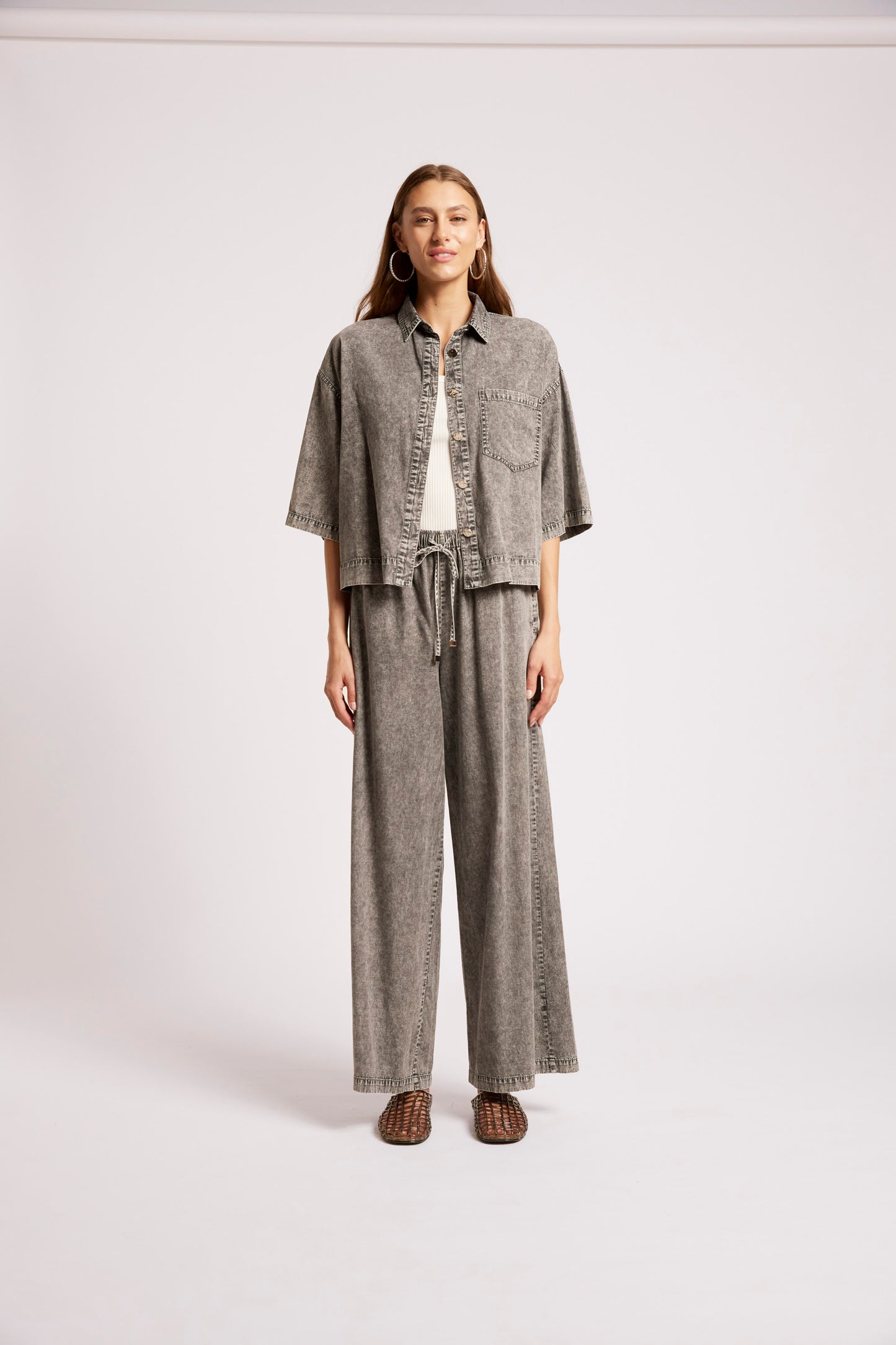 Roam Shirt from Eb+Ive - Denim - Ash