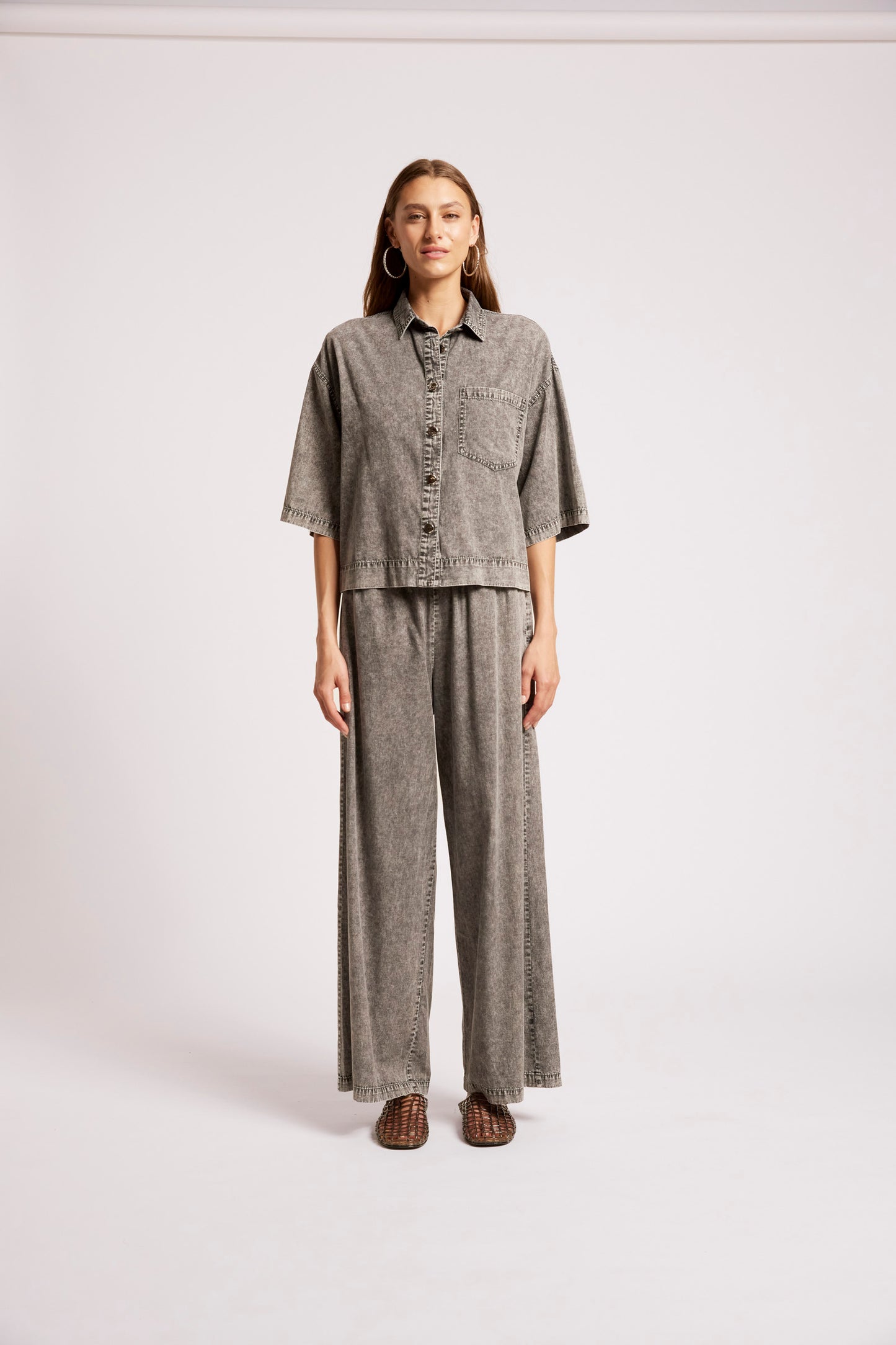 Roam Shirt from Eb+Ive - Denim - Ash