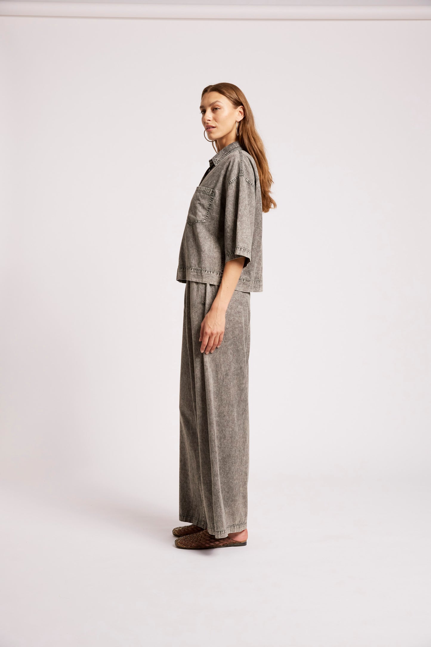 Roam Shirt from Eb+Ive - Denim - Ash