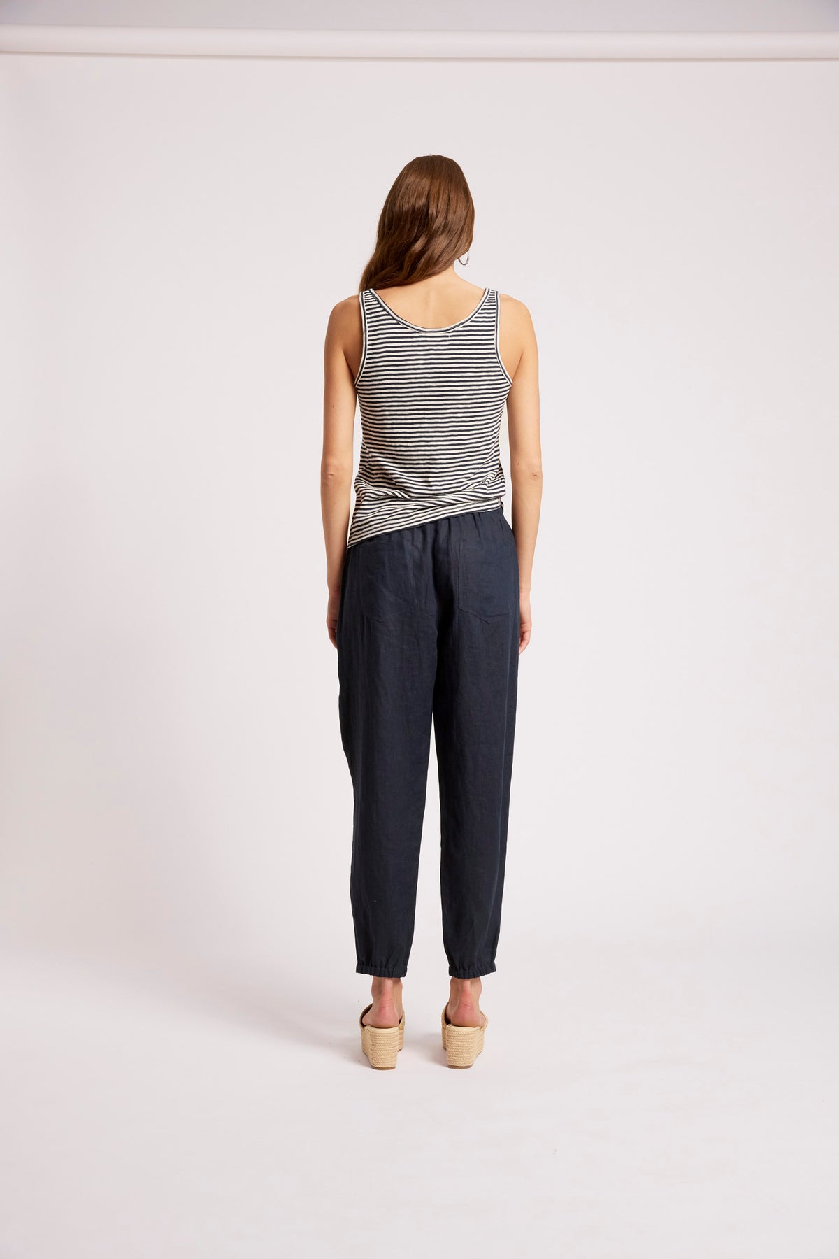 Casa Striped Tank from Eb+Ive - Indigo/White
