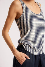 Casa Striped Tank from Eb+Ive - Indigo/White