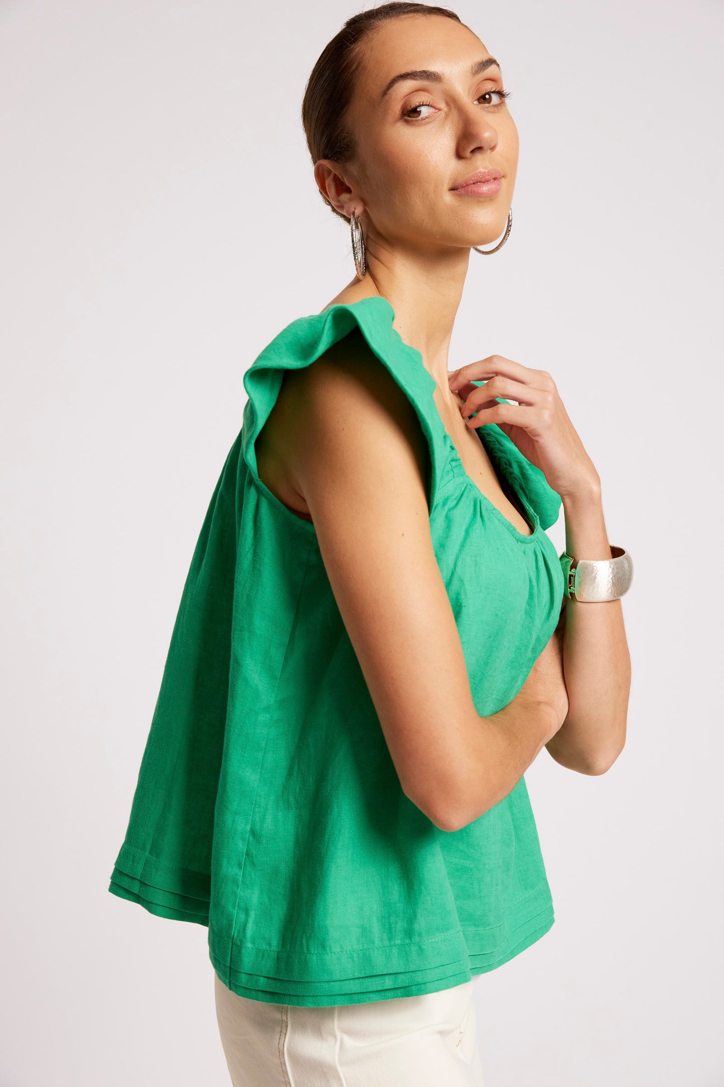 Cove Top from Eb+Ive - Jade colour