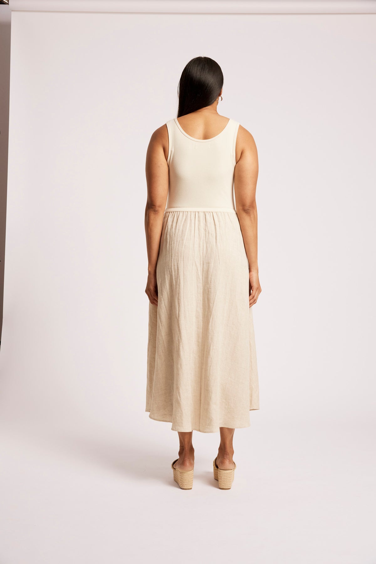Maris Tank Maxi Dress from Eb+Ive - Tusk Colour