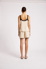 Maris Splice Tank from Eb+Ive - Tusk/Black