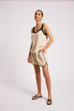 Maris Splice Tank from Eb+Ive - Tusk/Black
