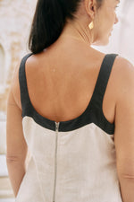 Maris Splice Tank from Eb+Ive - Tusk/Black