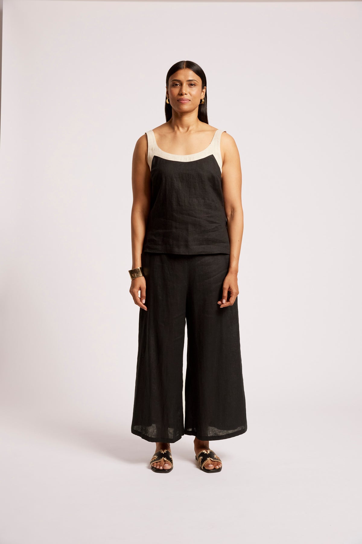 Maris Splice Tank from Eb+Ive - Black/Tusk