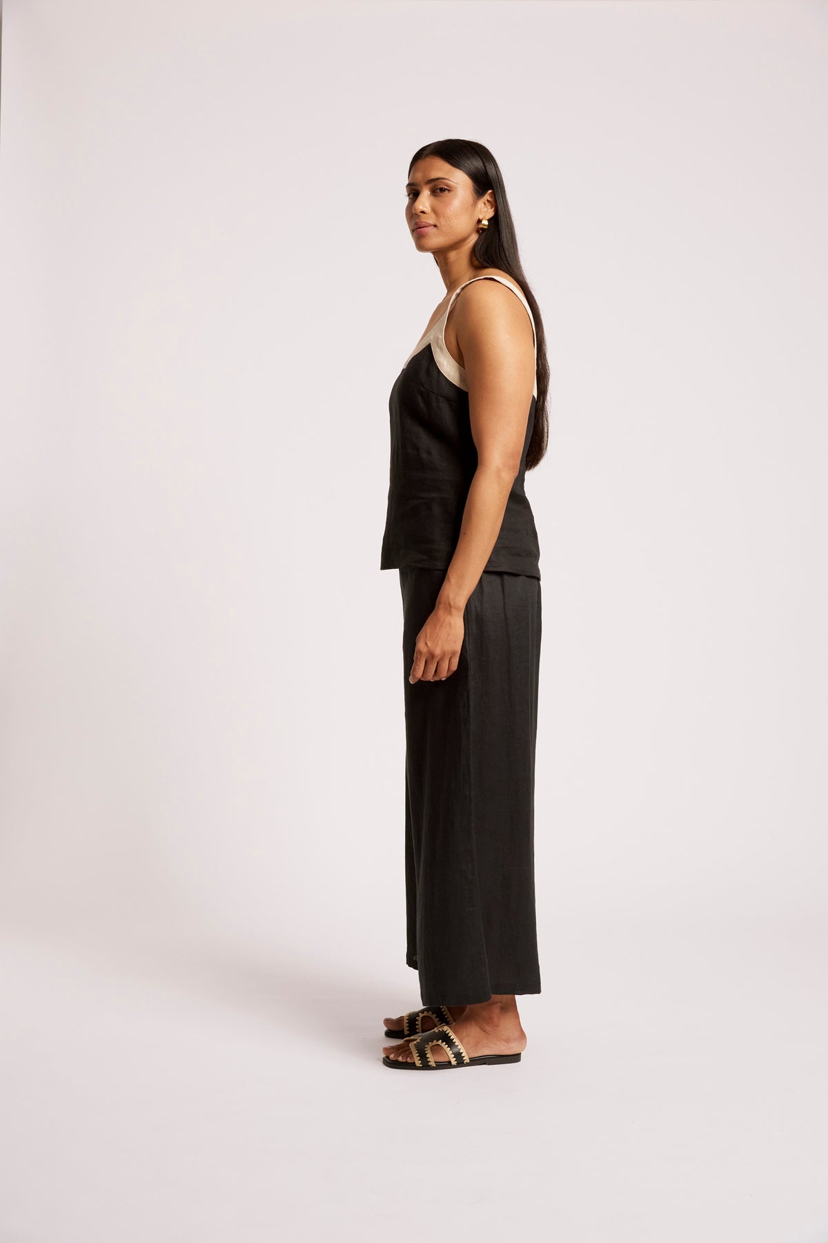 Maris Splice Tank from Eb+Ive - Black/Tusk