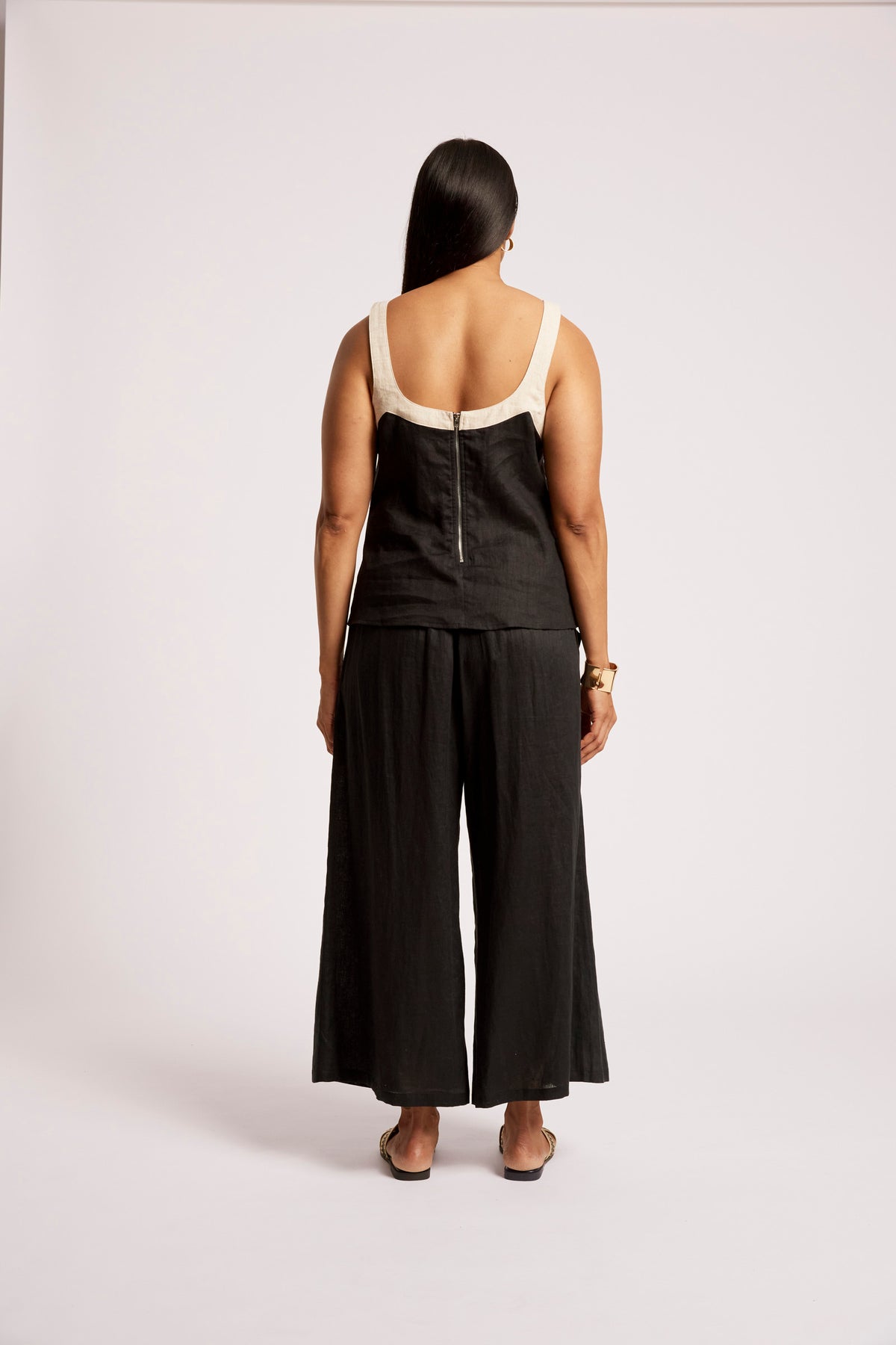 Maris Splice Tank from Eb+Ive - Black/Tusk