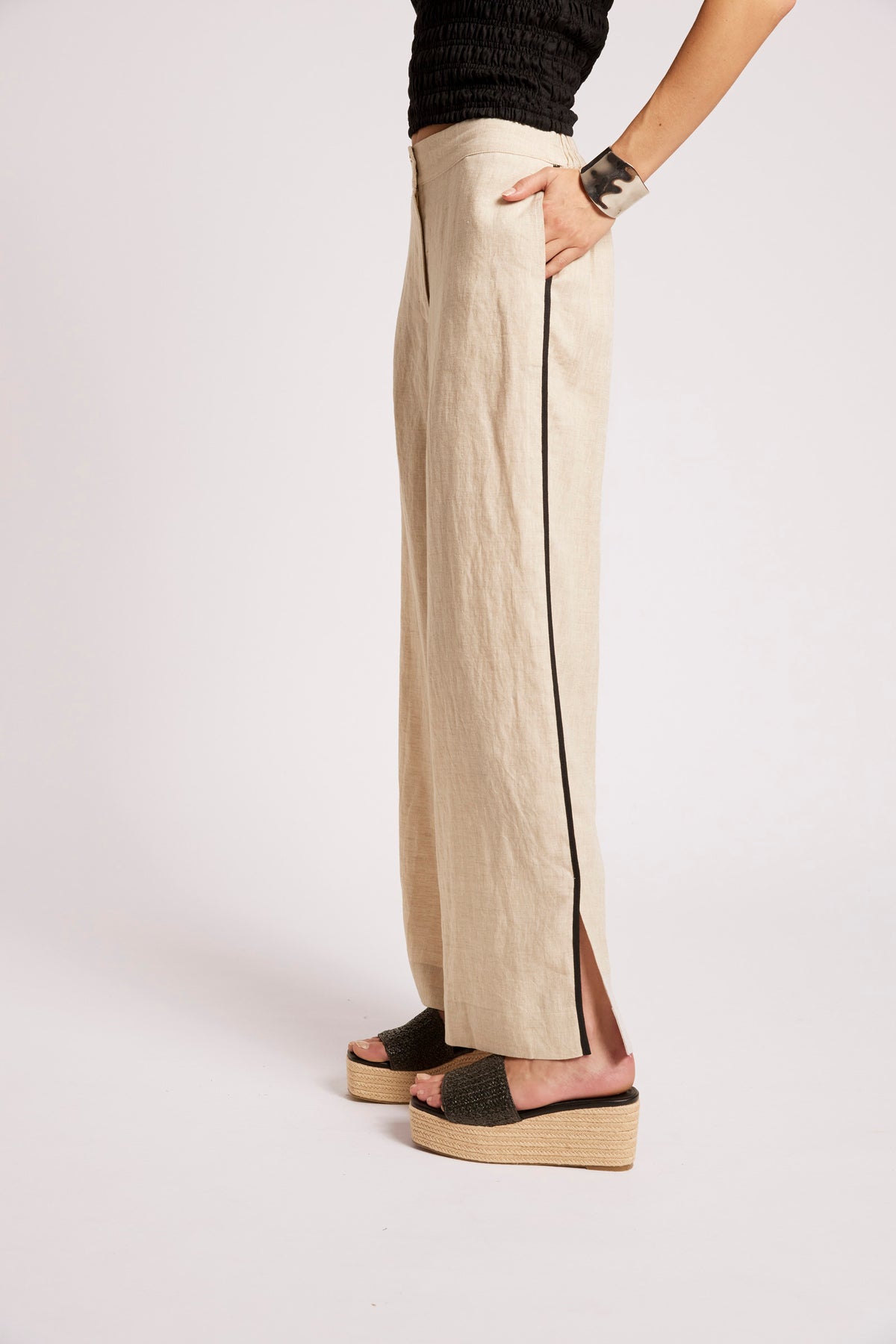 Maris Spice Pant Tusk/Black