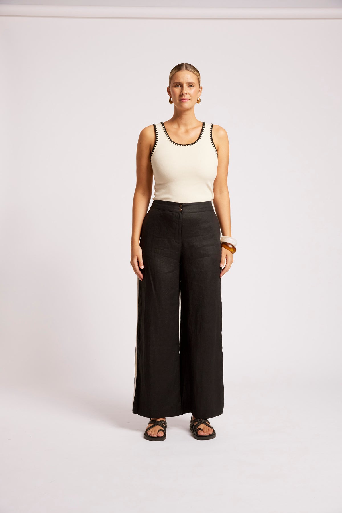 Maris Spice Pant Black/Tusk