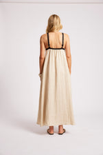 Maris Splice Tank Maxi Dress - Tusk/Black