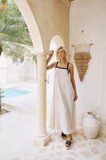 Maris Splice Tank Maxi Dress - Tusk/Black