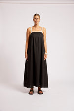 Maris Splice Tank Maxi Dress - Black/Tusk