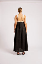 Maris Splice Tank Maxi Dress - Black/Tusk