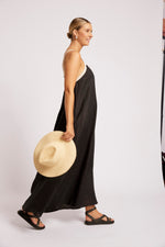 Maris Splice Tank Maxi Dress - Black/Tusk