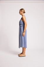 Dusk Denim Wrap Dress