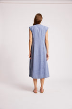 Dusk Denim Maxi Dress
