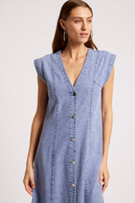 Dusk Denim Maxi Dress