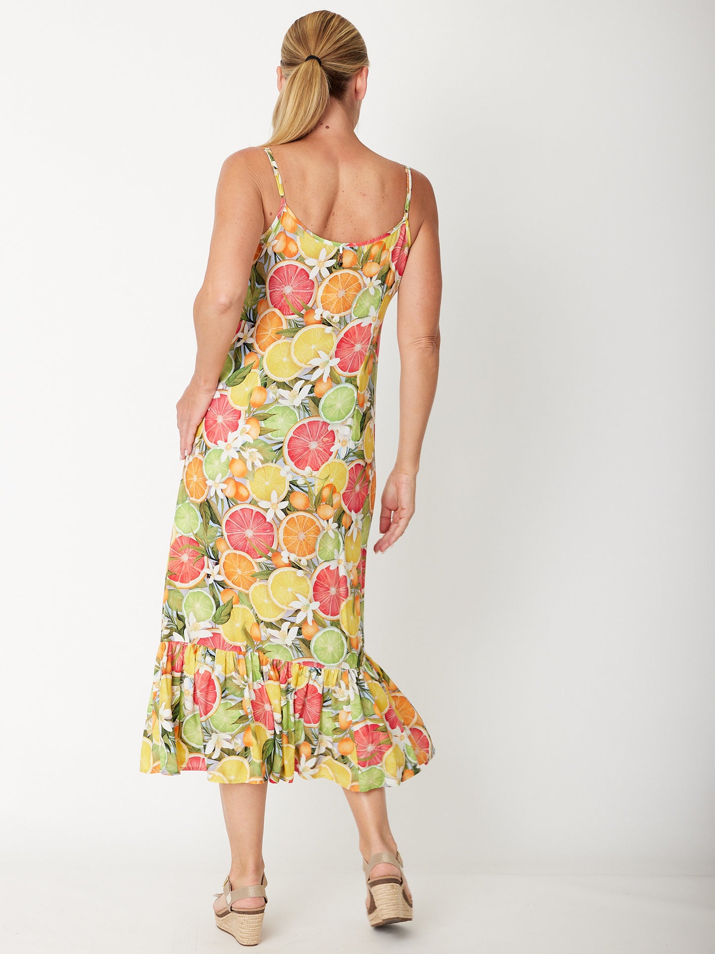 Luna Sky Citrus Slip Dress