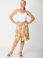 Luna Sky Citrus Midi Skirt