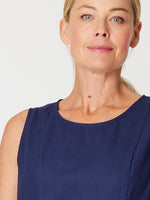 Luna Sky Linen Panel Top