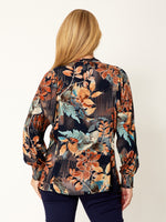 Floral Patch Shirt from Cordelia St - Earth Print