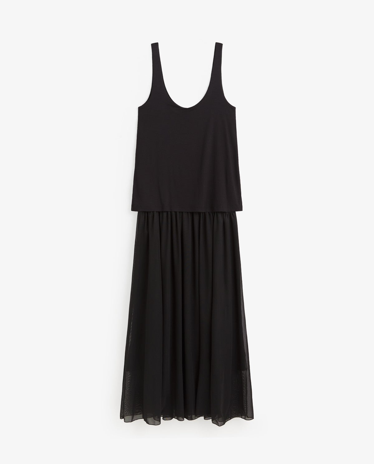 Yerse Barcelona Black layered Camisole Dress