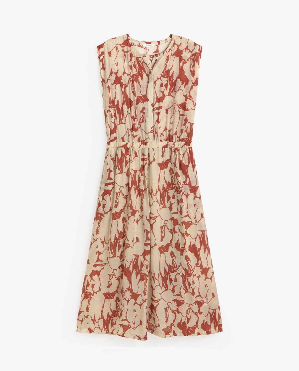 Yerse Barcelona Flowy print Gauze Midi Dress