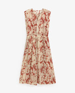 Yerse Barcelona Flowy print Gauze Midi Dress