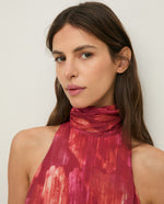 Yerse Barcelona Long Halter dress with Bow