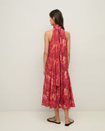 Yerse Barcelona Long Halter dress with Bow