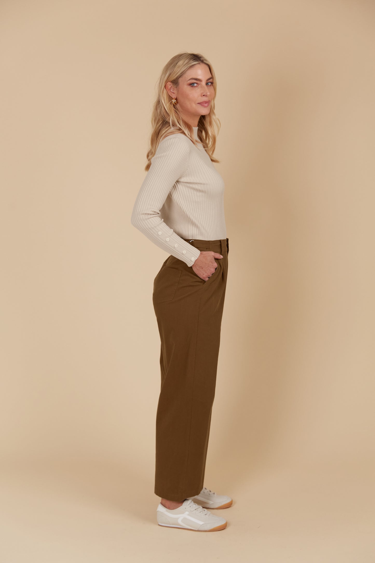 Freya Pant - Toffee colour