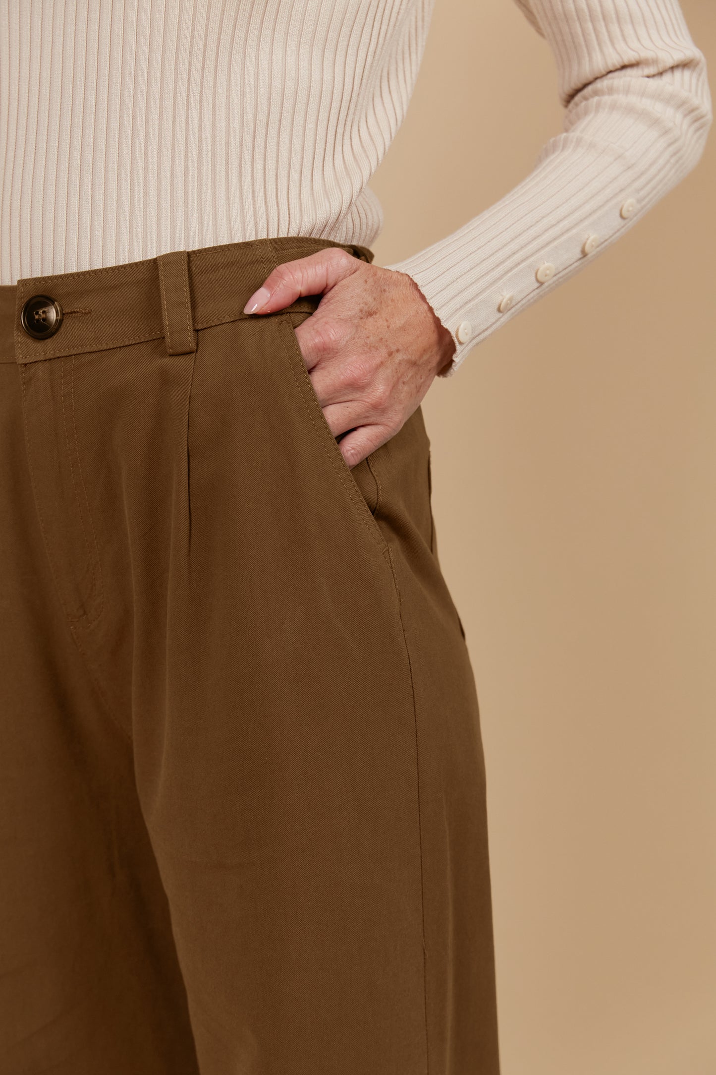 Freya Pant - Toffee colour