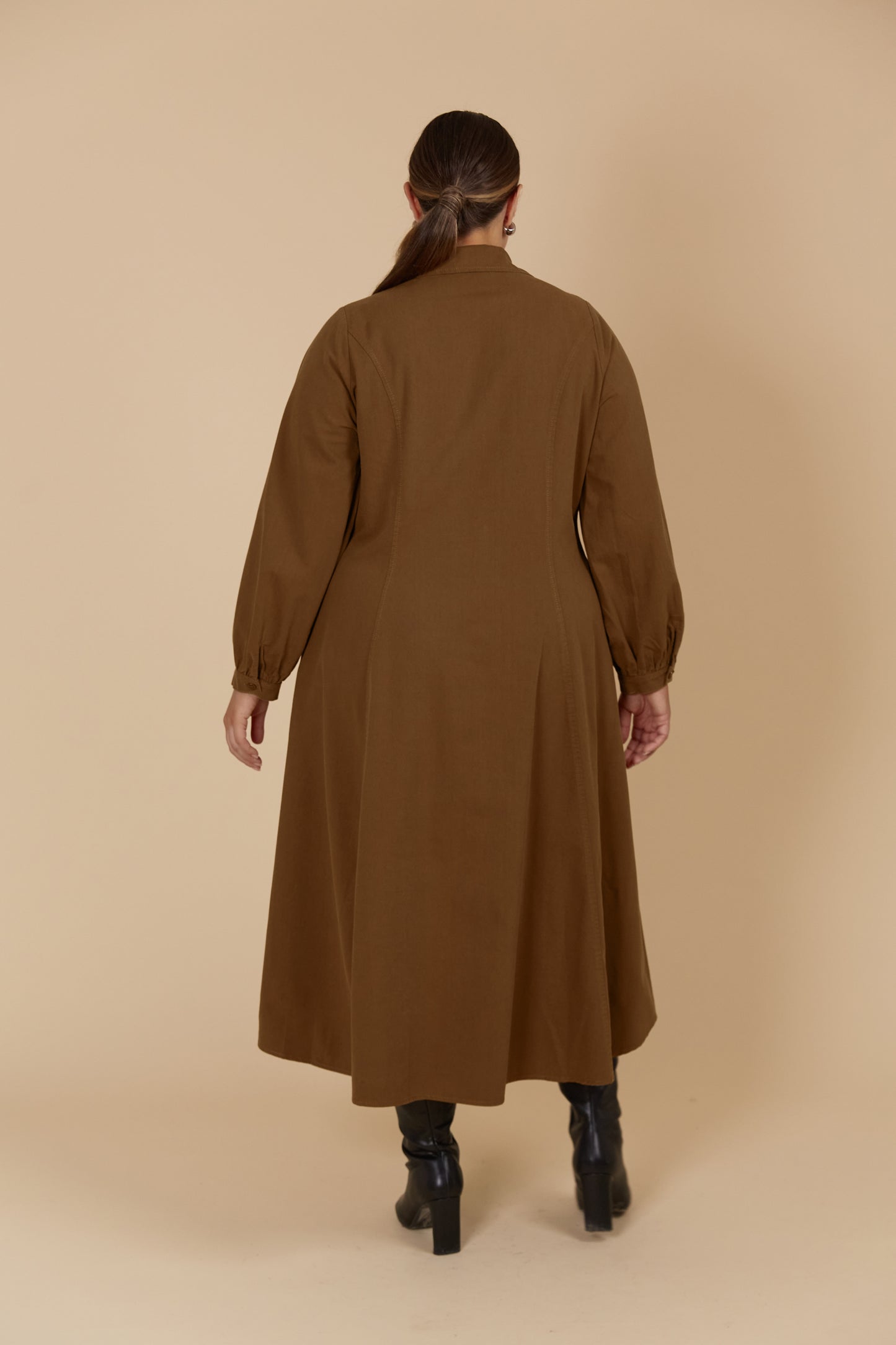 Freya Dress - Toffee colour
