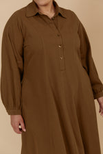 Freya Dress - Toffee colour