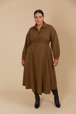 Freya Dress - Toffee colour