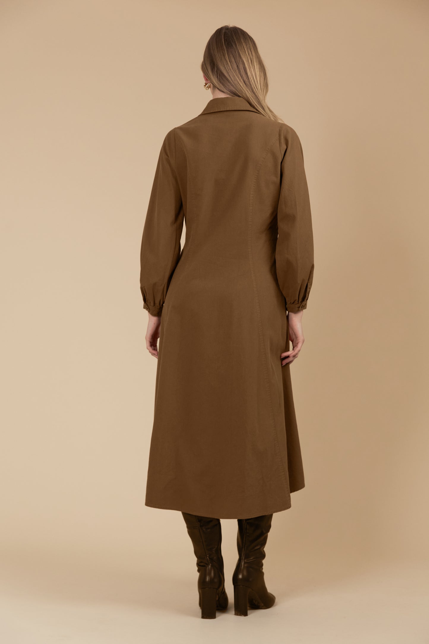 Freya Dress - Toffee colour