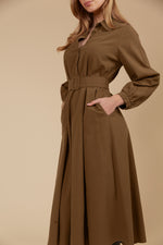 Freya Dress - Toffee colour