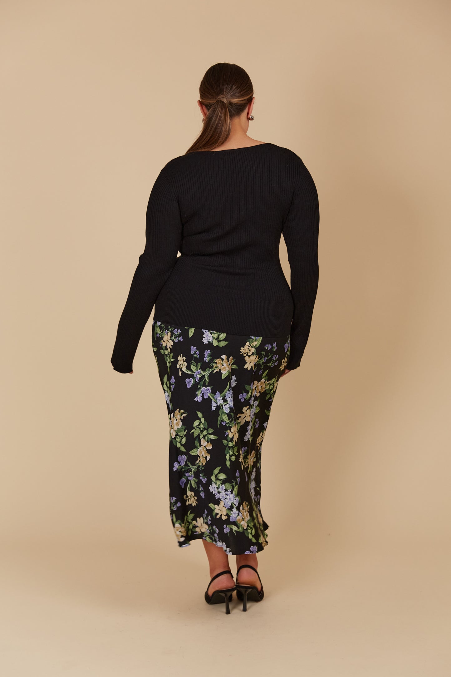 Juno Square Neck Top - Onyx