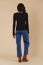 Juno Square Neck Top - Onyx