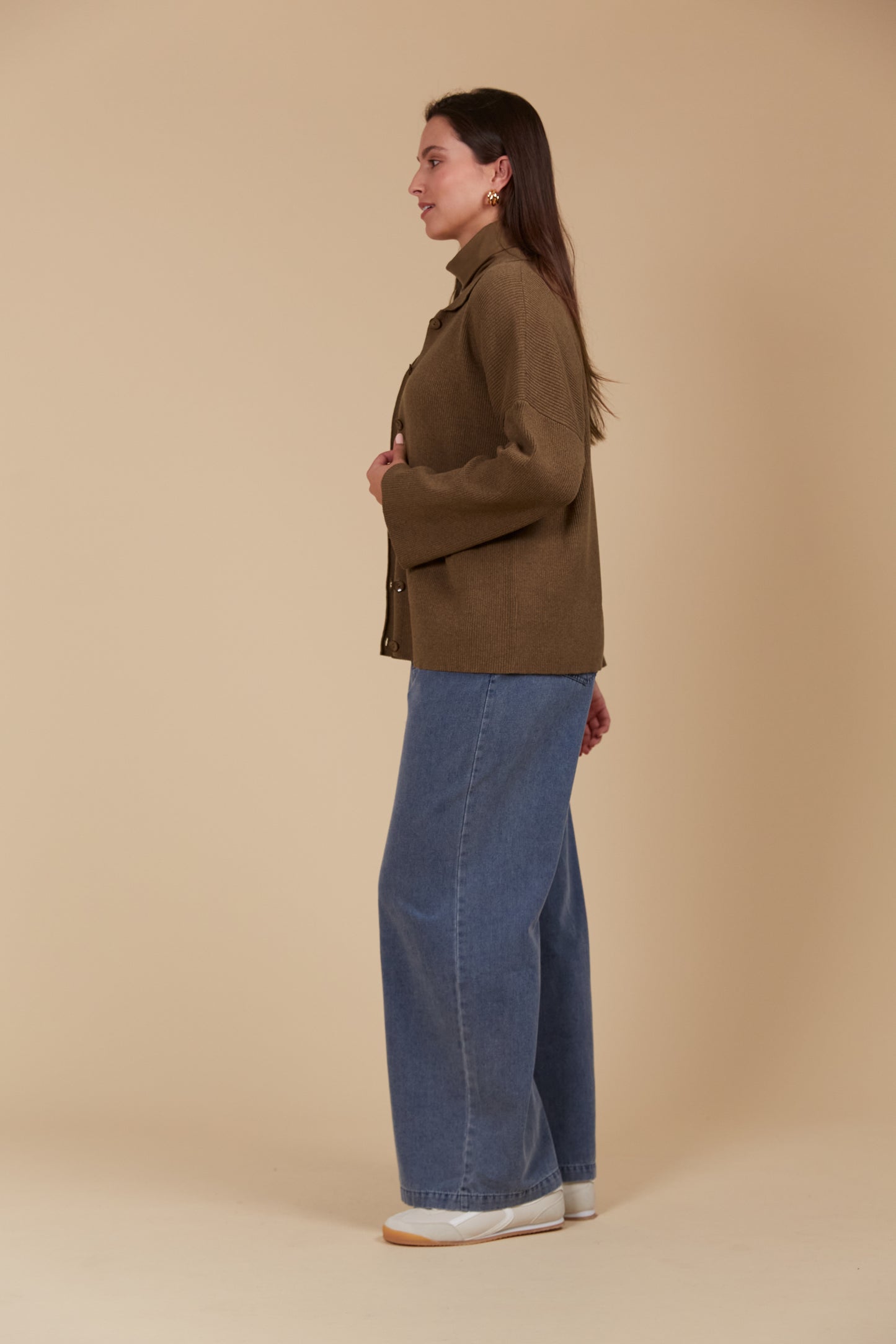 Tala Knit Shirt - Toffee Colour